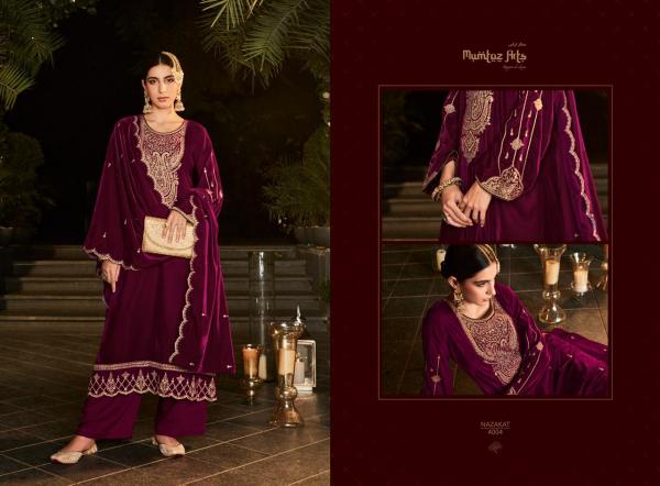 Mumtaz Nazakat Embroidery Wear Winter Pashmina Velvet Designer Collection